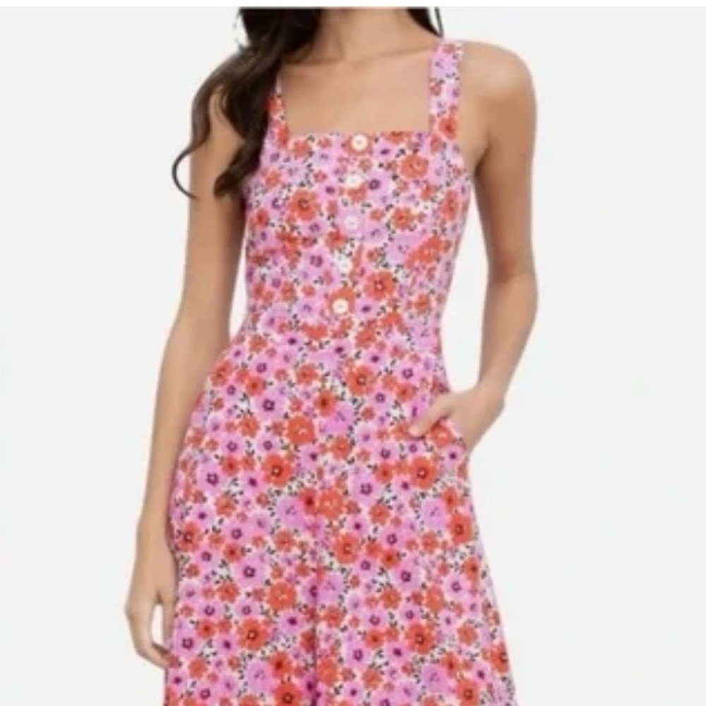 Yumi Kim "Walk This Way" jumpsuit in the Groovy Sunshine floral print SZ 6